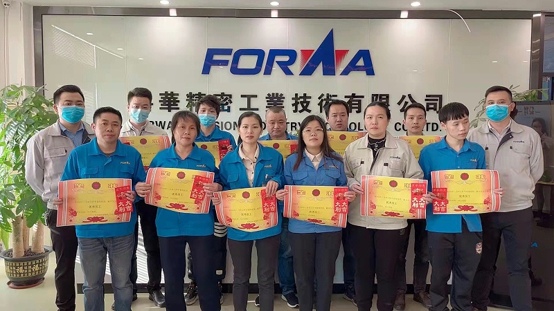 Excellent employees of Kehua Precision in February 2022